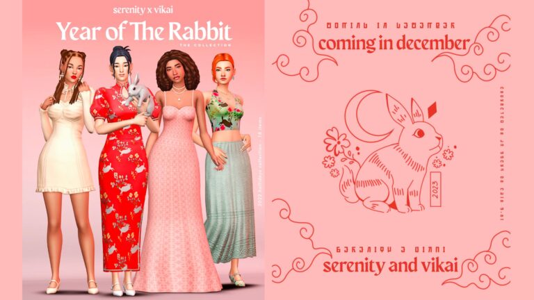 CC: Año del conejo colección para Los Sims 4.