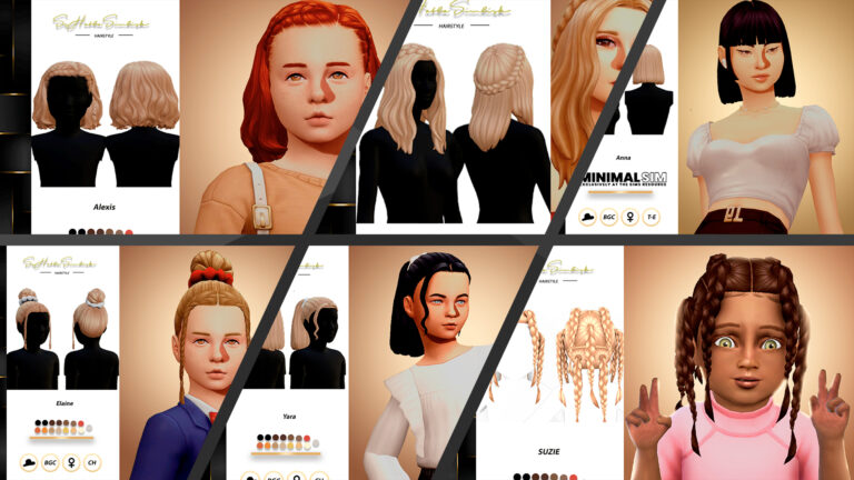 CC: Los cabellos más bonitos para nuestros Sims de la mano de sehablasimlish