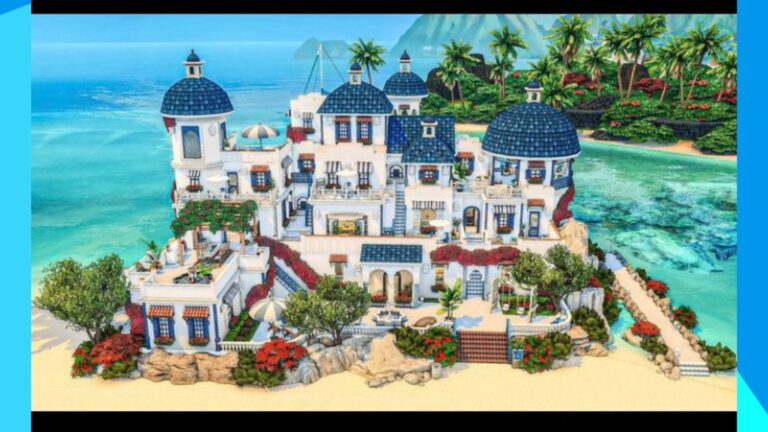 Solar: pequeño Santorini por Simmojii para Los Sims 4