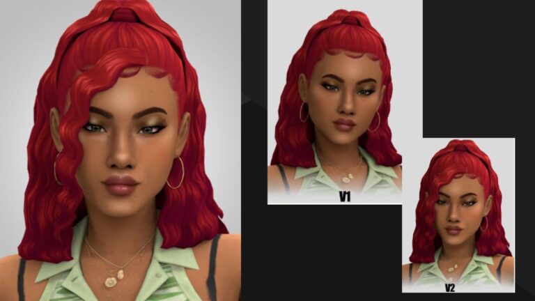 CC: Precioso peinado para mujer maxis match creada por Aladdin-The-Simmer para los Sims 4