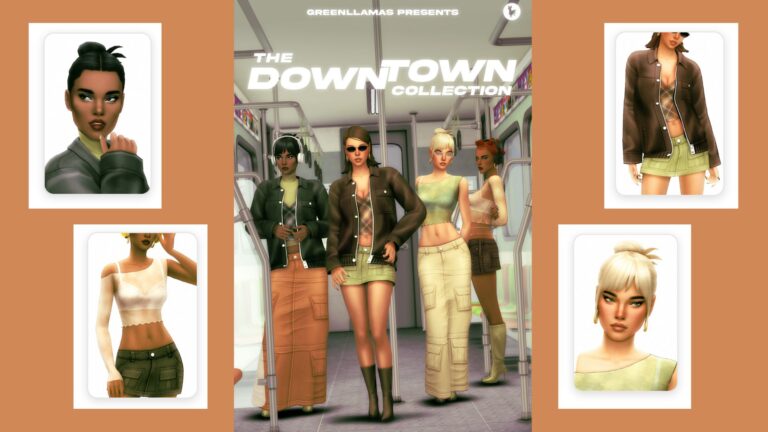 CC: Colección Downtown para Los Sims 4