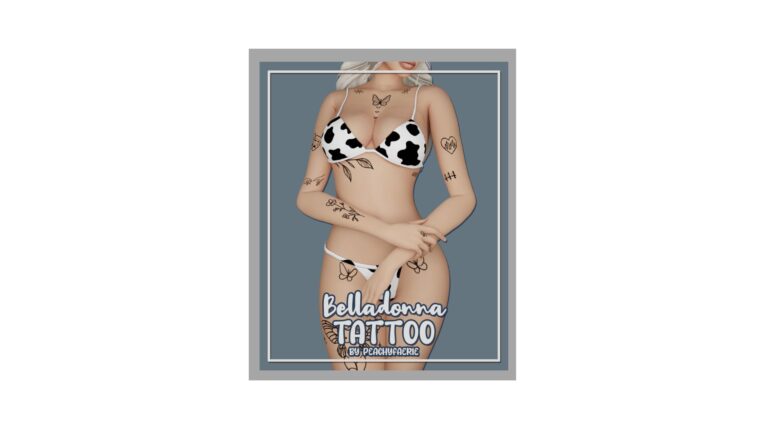 CC: “Belladona Tatto” en Los Sims 4 por Peachyfaerie