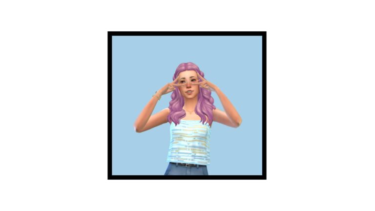 CC: “Magnolia Hair” en Los Sims 4 por Okruee