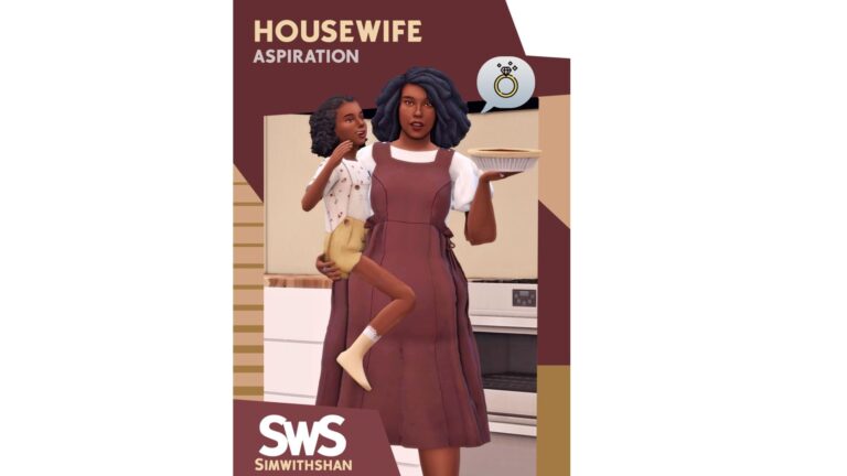 Mod: aspiración ama/o de casa por SimwithShan para Los Sims 4