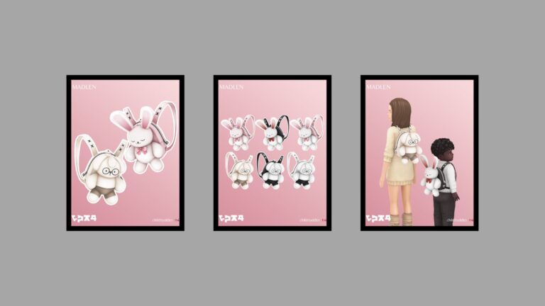 CC: “Mori Backpack” en Los Sims 4 por Madlen