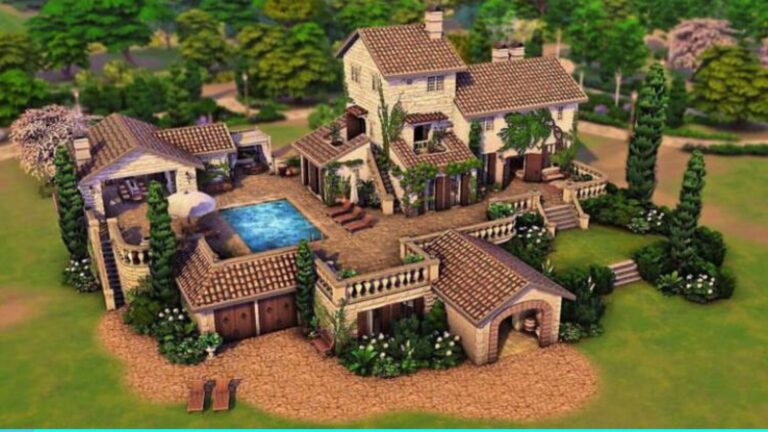 Solar: casa familiar italiana por JessicapieYT para Los Sims 4