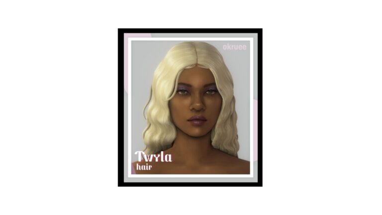 CC: “Twyla Hair” en Los Sims 4 por Okruee