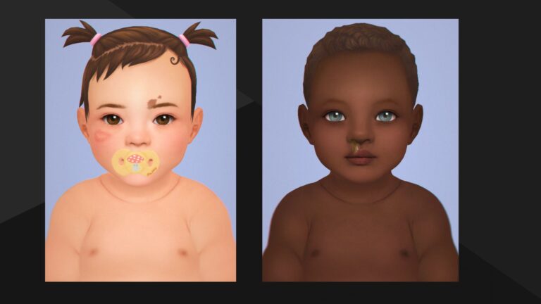 CC: Maravillosa colección de skins, accesorios y más para bebés creado por Sims3melancholic para los Sims 4