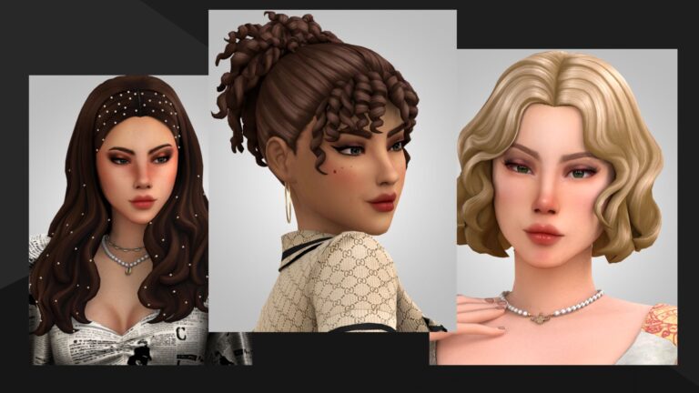 CC: Preciosa recopilación de peinados Maxis Match creado por Aladdin-The-Simmer para mujeres en los Sims 4