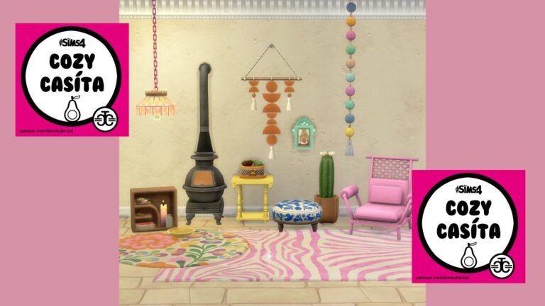 CC: “Cozy Casita” colección de artículos para el hogar para Los Sims 4