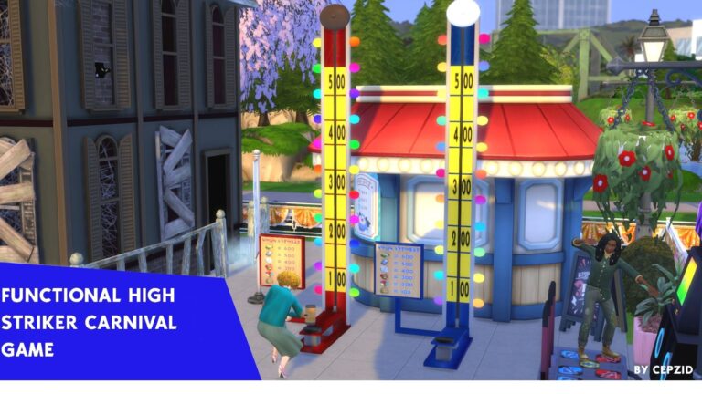 Mod: juego de carnaval funcional por Cepzid para Los Sims 4