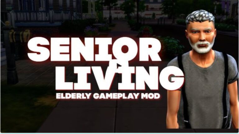 Mod: “Senior living” por Wicked Pixxel para Los Sims 4