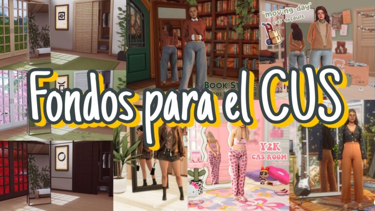 Mods: Colección de 43 fondos muy bonitos para el CUS en Los Sims 4