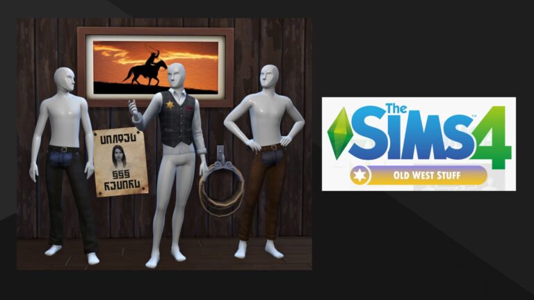 CC: Maravillosa colección de ropa y muebles del lejano oeste creado por W-Sims para los Sims 4