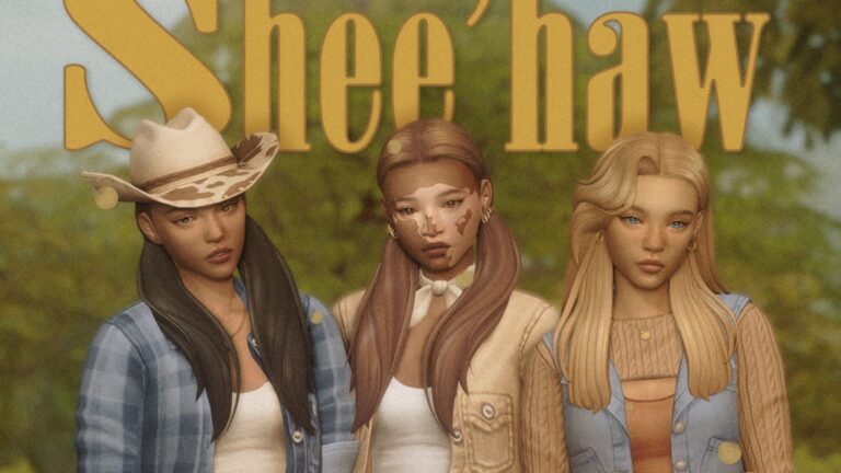 CC: ”The Shee’haw pack” por Dogsill en Los Sims 4