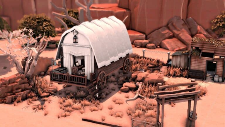 Solar: vagón cubierto del viajero por Kellyhartx para Los Sims 4