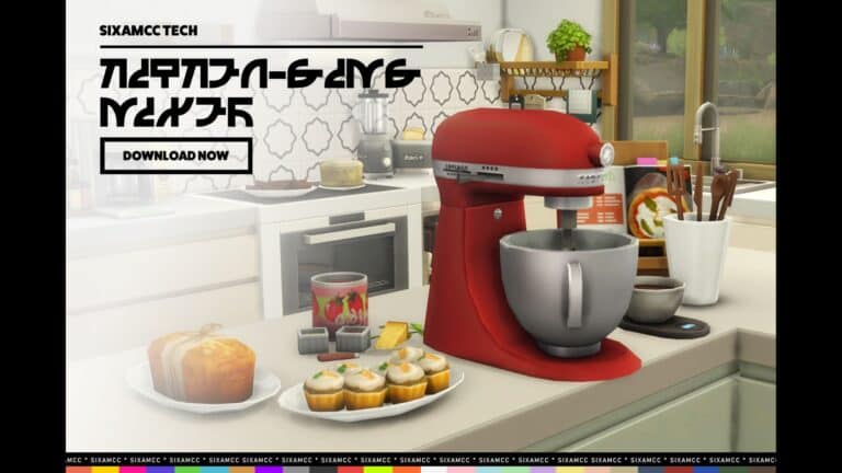 Batidora funcional de cocina para Los Sims 4