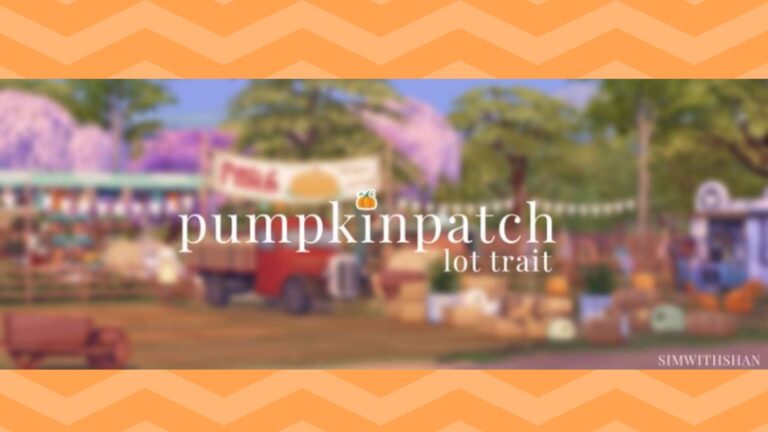 Descargas: rasgo de lote “Pumpkin Patch” por SimwithShan para Los Sims 4