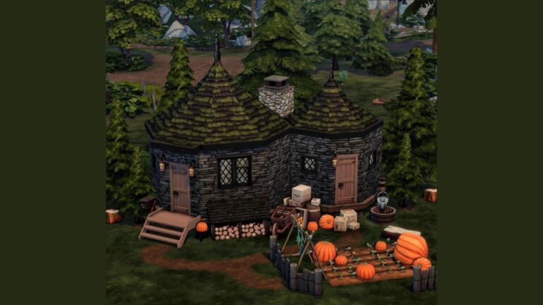 Solar: la cabaña de Hagrid por Oliwia Plays para Los Sims 4