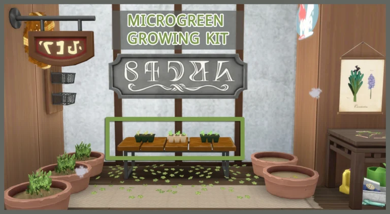 🌱 Microgreens Growing Kit: Cultiva Microvegetales en Los Sims 4 🌱