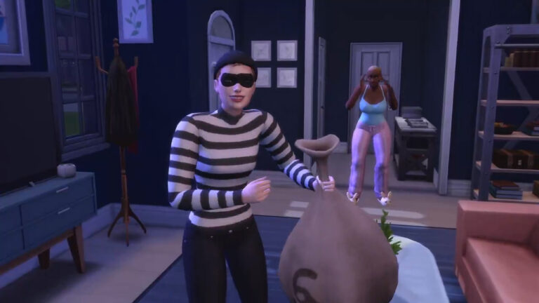 Resumen de actualización de Los Sims 4: Ladrones, alarma anti-robo y policías en el juego base