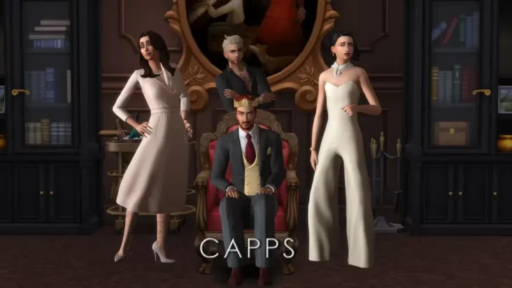 Gameplay de Dinastías en Los Sims 4 Dinastías y Linajes mostrando una familia noble