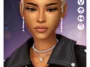 sims 4 cc Diva Hair cabello corto con ondas tipo finger waves