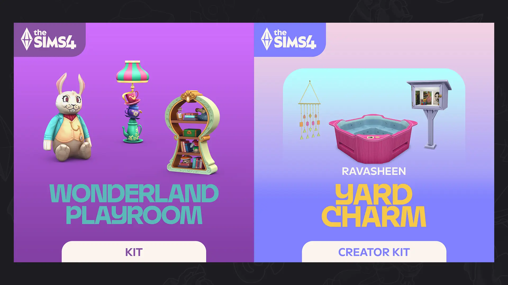 Los Sims 4 Wonderland Playroom Kit con objetos infantiles decorativos