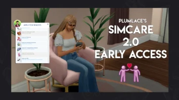 Descubre todas las versiones de SimCare de plumlace, el mod sims 4 más completo de beneficios sociales. Desde la v1 hasta la 4.0 en early access.