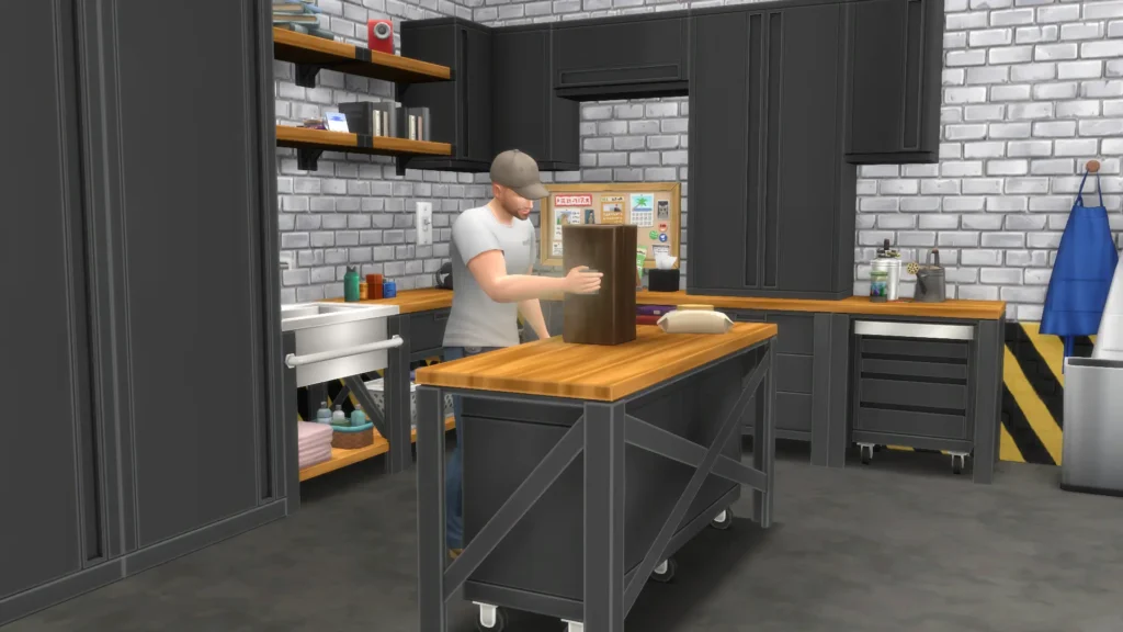 Sims 4 CC Peacemaker gabinetes WURK diseño industrial en Los Sims 4