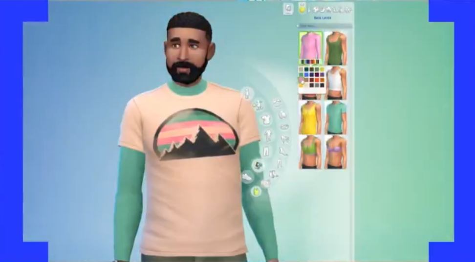 Sims 4 Base Layers outfit con capas debajo de ropa