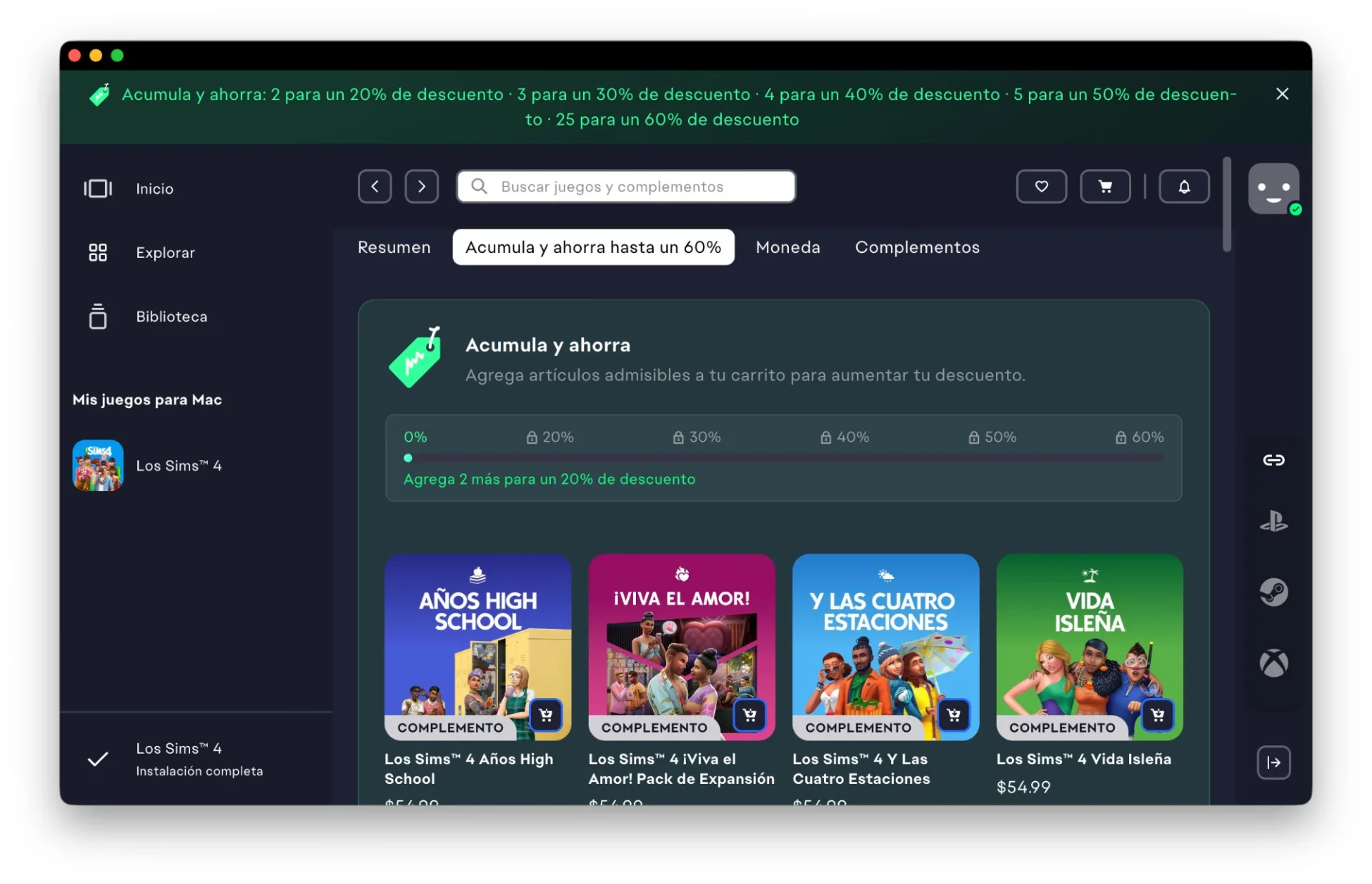 Acumula y ahorra en Los Sims 4: así funciona el nuevo sistema de descuentos de EA — imagen 2