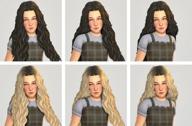 Sims 4 CC, 📑 aharris00britney' Eden Hair (Kids Conversion) de adrienpastel para Los Sims 4 | Simlish4