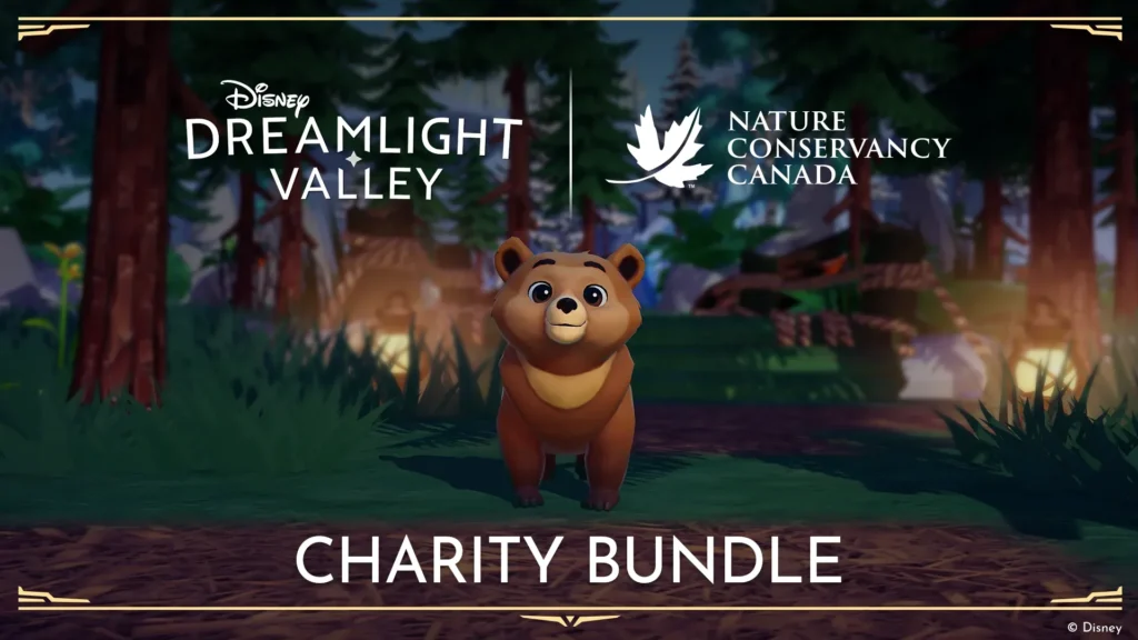 Disney Dreamlight Valley osezno grizzly, Campaña solidaria en colaboración con Nature Conservancy of Canada | Simlish4