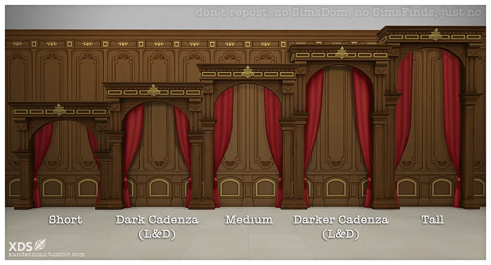 Sims 4 CC — [Dark Cadenza Wall Arch Redux] de xandezsims para Los Sims 4 | Simlish4 — imagen 2