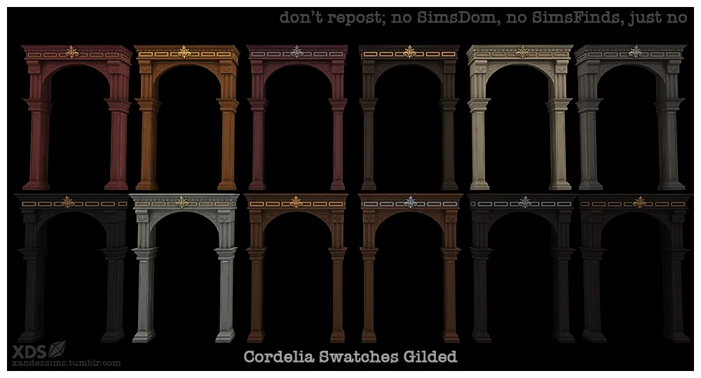 Sims 4 CC — [Dark Cadenza Wall Arch Redux] de xandezsims para Los Sims 4 | Simlish4 — imagen 5