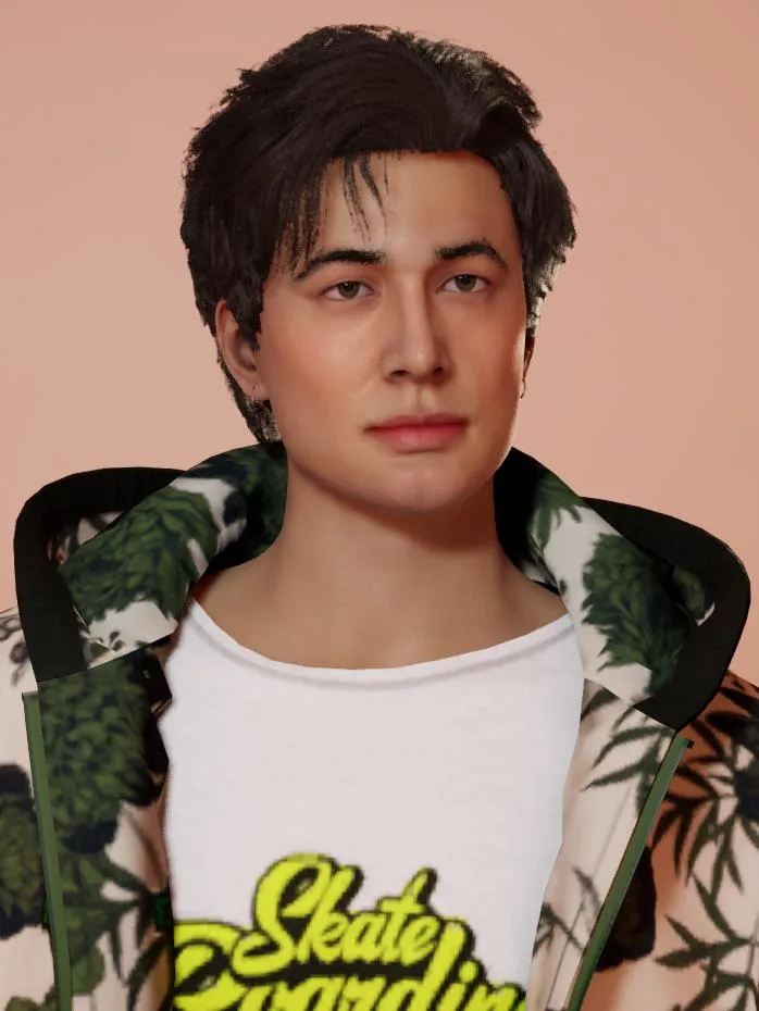 I tried creating Hudson Williams after binging Heated Rivalry (I know I'm SUPER late) <3. de sebastiene_art para inZOI | Simlish4
