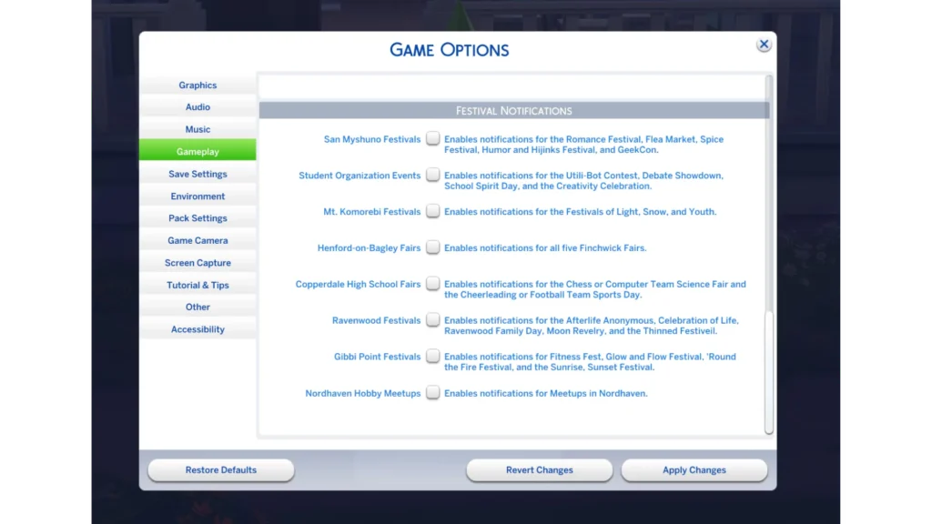 Los Sims 4 notificaciones, Opciones de guardado, memoria potenciada, contenido gratis y más | Simlish4