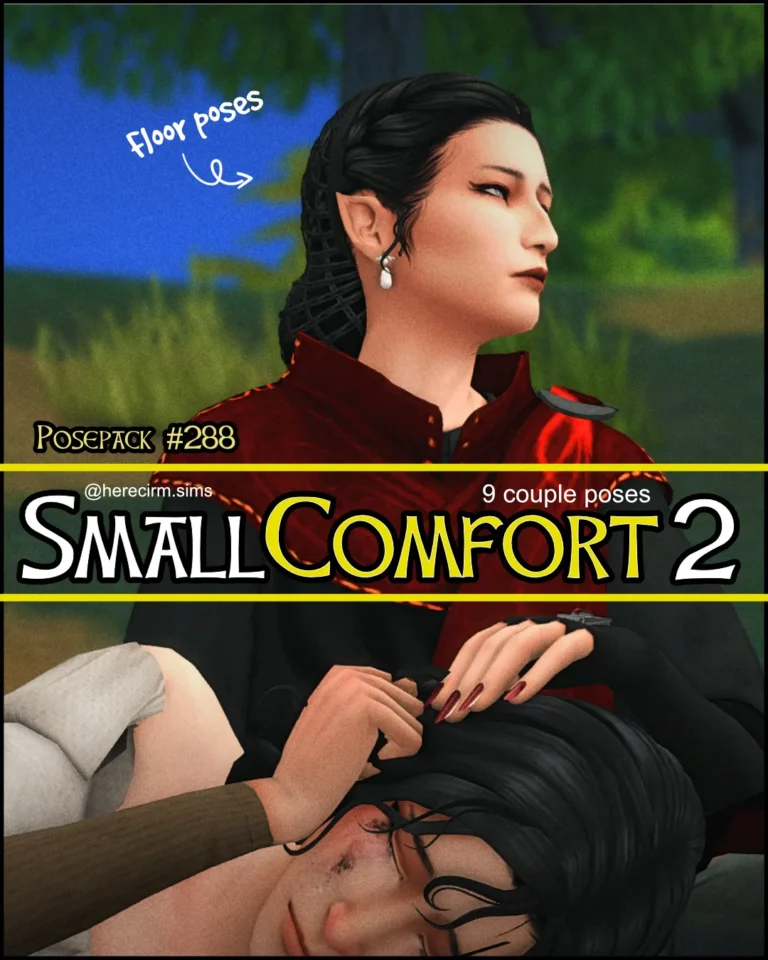 Sims 4 CC, Small Comfort 2 de Herecirm para Los Sims 4 | Simlish4
