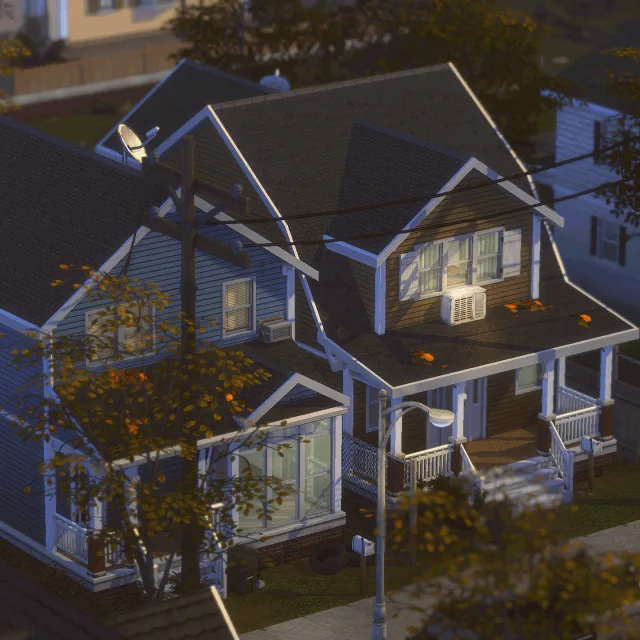 Vista previa de 2 MIDWEST SUBURBS, solares y habitaciones de axiisims para Los Sims 4.