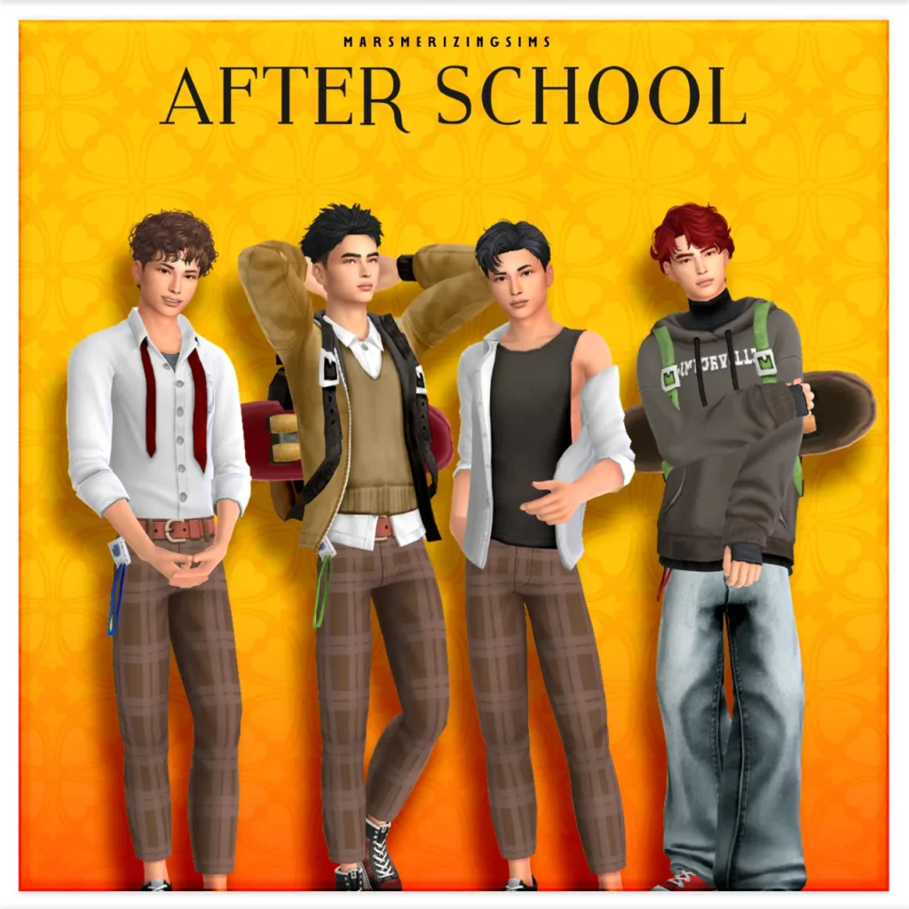 After School (Public Jan 17th) de marsmerizing-sims para Los Sims 4