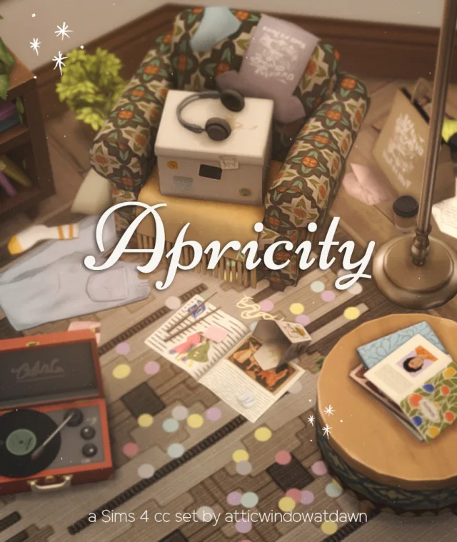 Vista previa de Apricity the warmth of the sun in winter, construir y comprar de atticwindowatdawn para Los Sims 4.