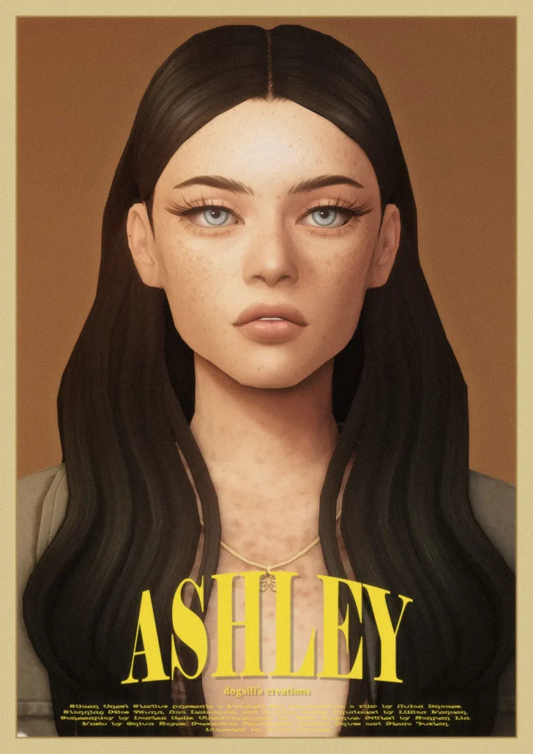 Ashley cabello de dogsill para Los Sims 4