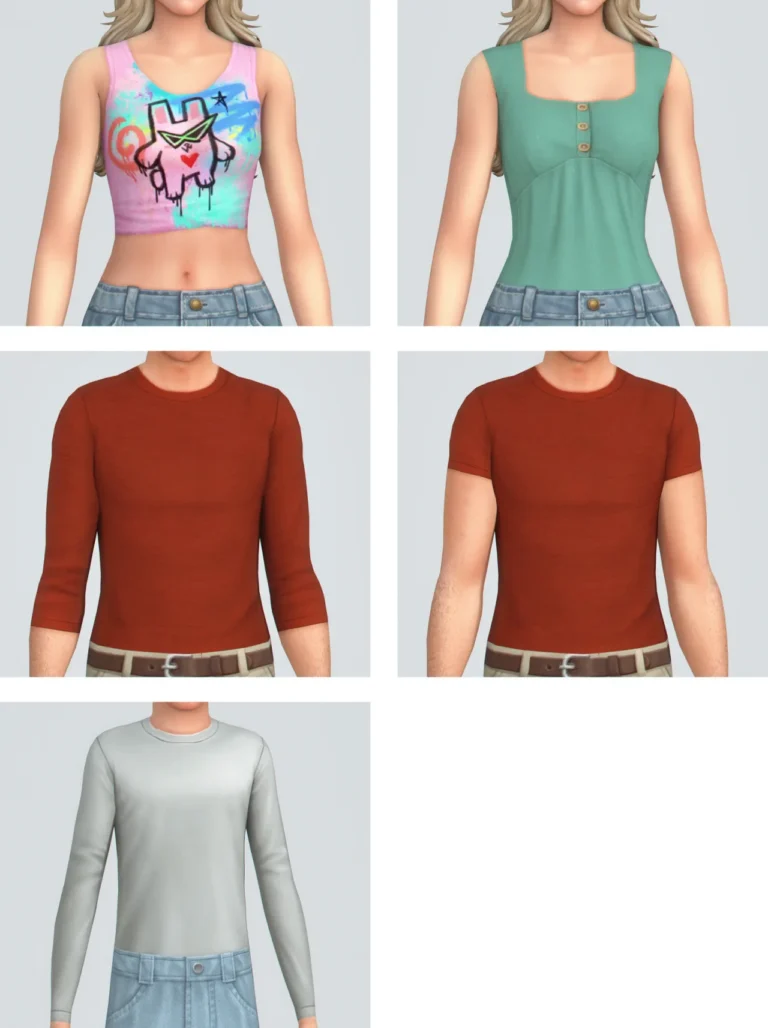 📑 Base Layer CC Updates de its-adrienpastel para Los Sims 4