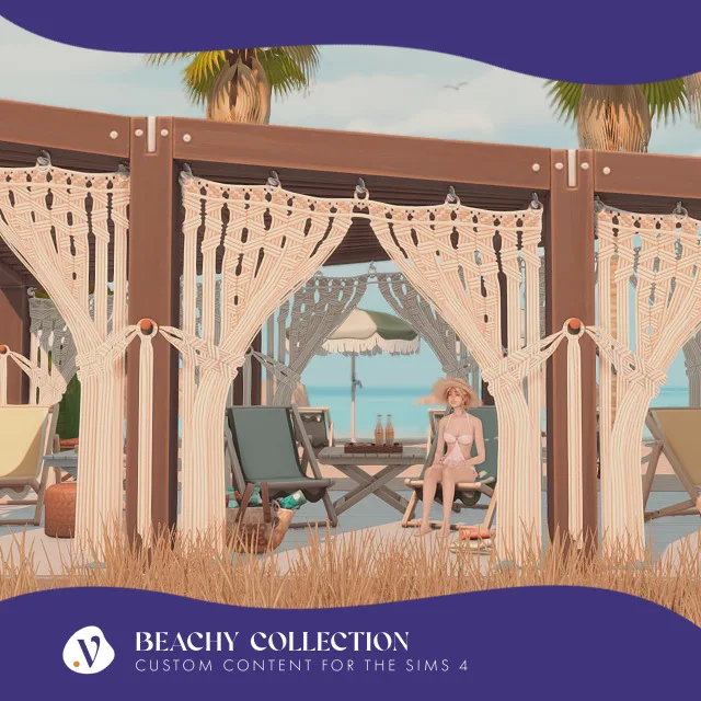 Beachy colección Hey everyone! My new cc set is finished! This colección was inspired by the beaches, obviously :D. I wanted to make some essentials for your sims to enjoy what l de valiasims para Los Sims 4