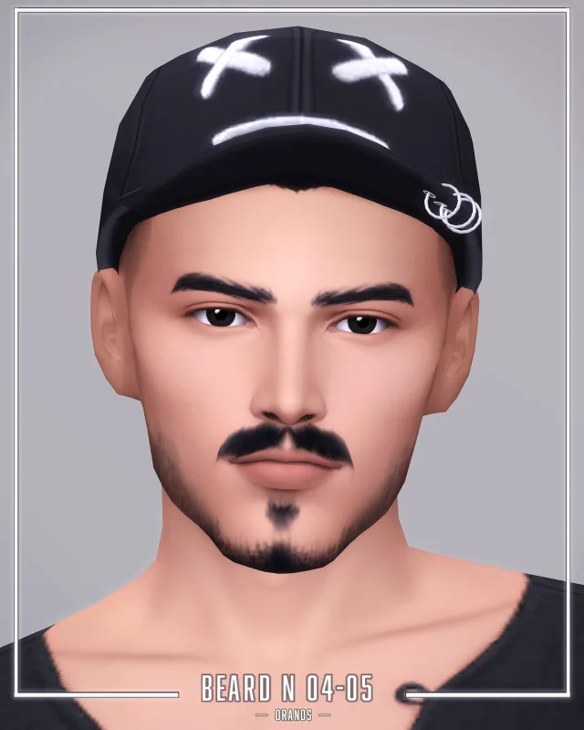Vista previa de Beard N 04-05, crear un sim de oranos para Los Sims 4.