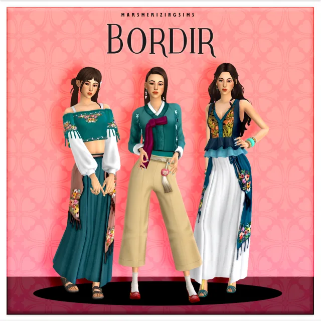 Bordir (Public July 11th) de marsmerizing-sims para Los Sims 4