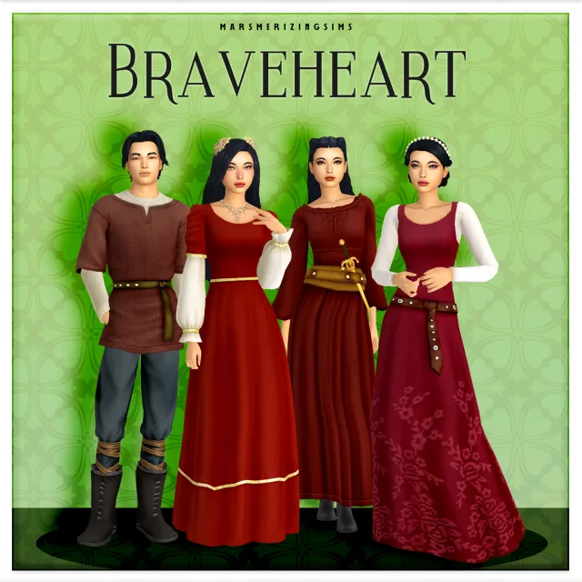 Braveheart (Public August 22nd) de marsmerizing-sims para Los Sims 4