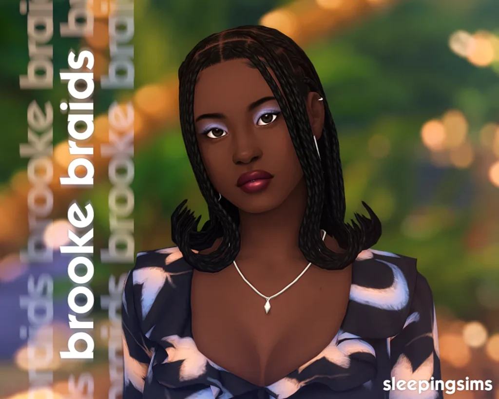 ropa CC para Los Sims 4, brooke braids. de sleepingsims para Los Sims 4 | Simlish4