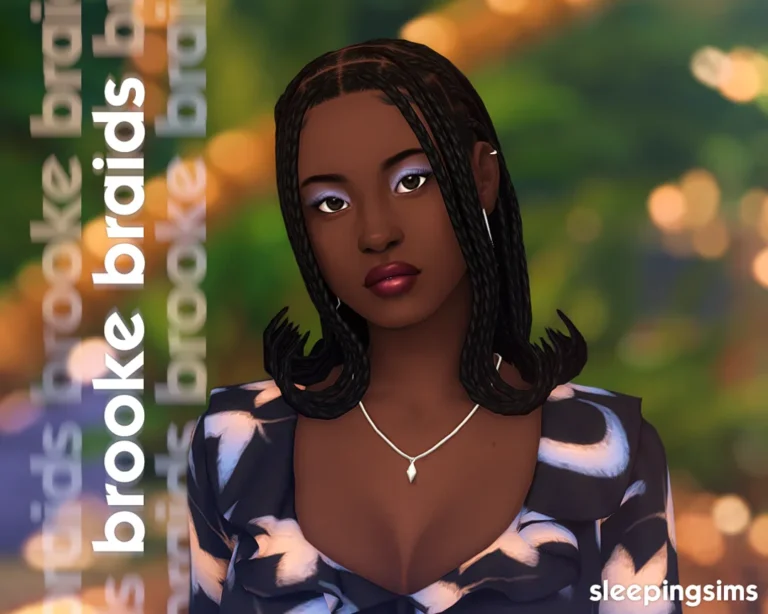 ropa CC para Los Sims 4, brooke braids. de sleepingsims para Los Sims 4 | Simlish4